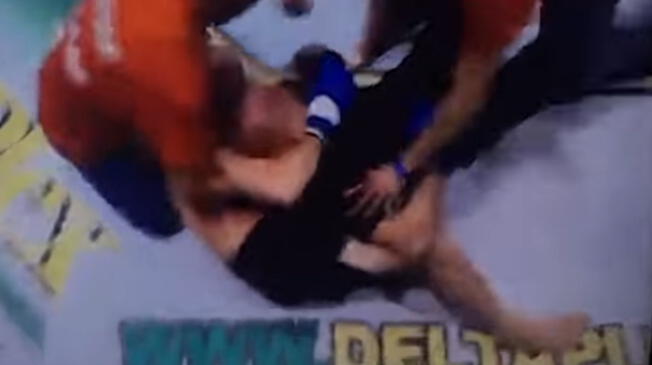 YouTube: un luchador de la MMA quiso estrangular al árbitro tras recibir impactante KO 