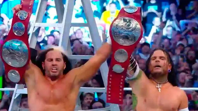  ¡THE HARDY BOYZ SON LOS CAMPEONES EN PAREJAS! Wrestlemania 33 retumbó con la pareja más extrema [VIDEO]