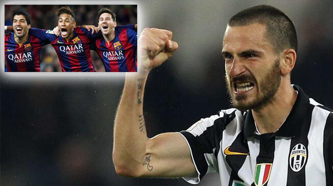 Previo al Barcelona vs. Juventus, Leonardo Bonucci criticó a la MSN.
