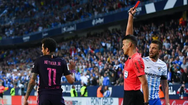 Comité español le daría dos fechas de suspensión a Neymar y no jugaría el clásico entre Real Madrid y Barcelona.