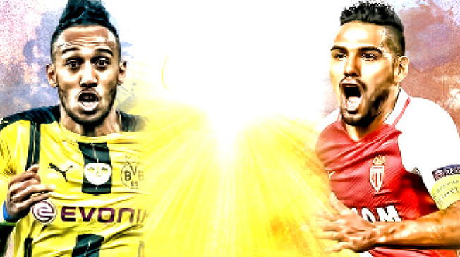 Borussia Dortmund vs. Mónaco: Aubameyang y Falcao tendrán duelo de goleadores