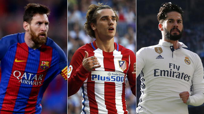 Real Madrid, Barcelona y Atlético de Madrid compiten punto a punto el liderato de la Liga Santander.