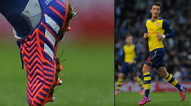Mesut Özil juega en el Arsenal y luce botines Adidas. 