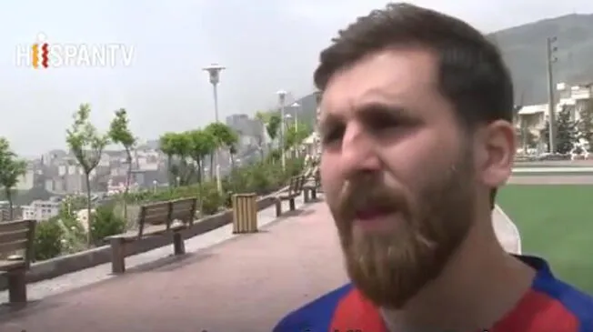 Vive en Irán y es sensación en la red por su parecido con Lionel Messi