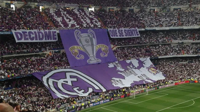 Hinchas del Real Madrid cantaron "Decime que se siente" al los del Atletico Madrid.