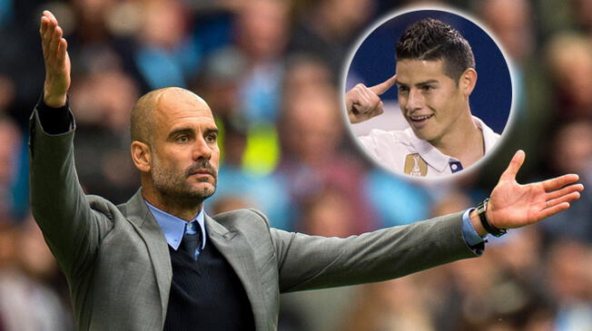 Pep Guardiola desea a James Rodríguez en el Manchester City.