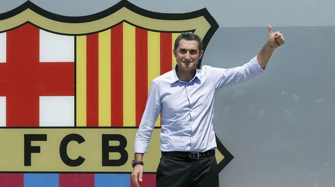 Ernesto Valverde será presentado este jueves en el Camp Nou. 