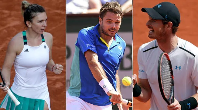 Simona Halep, Stan Wawrinka y Andy Murray, los grandes ganadores de la jornada de hoy en Roland Garros.