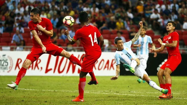 Argentina: así fue la goleada por 6-0 de la albiceleste sobre Singapur