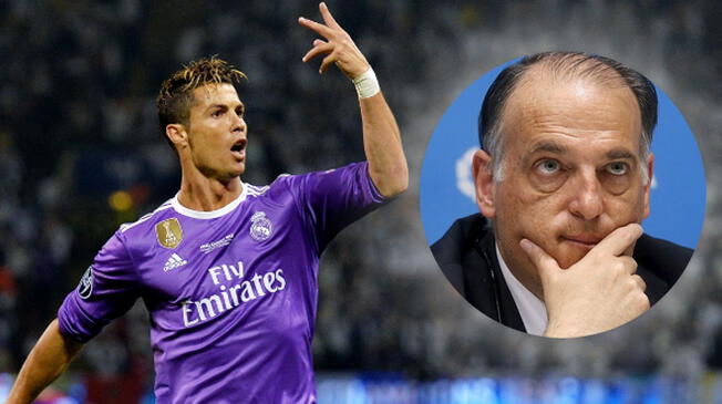 Javier Tebas, presidente de la Liga español mostró su apoyo total a Cristiano Ronaldo tras ser denunciado por fraude a la Hacienda