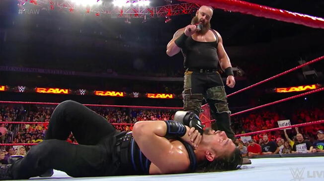 En WWE Raw, Roman Reigns perdió con Samoa Joe y recibió una paliza a manos de Braun Strowman.