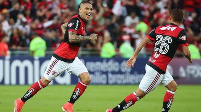 Paolo Guerrero anotó su segundo gol de tiro libre con el Flamengo. 