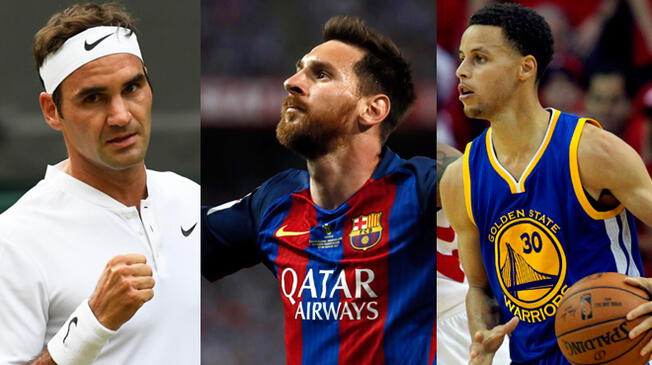 Lionel Messi, Roger Federer y Stephen Curry entre los mejores pagados