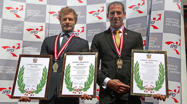 Alexander Zimmermann y Eduardo Linares reciben los Laureles Deportivos