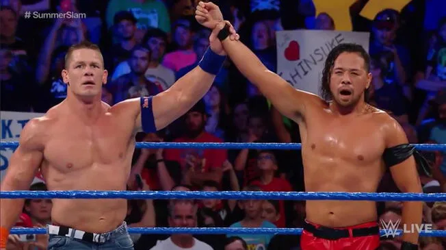 En WWE SmackDown Live, Shinsuke Nakamura venció a John Cena y peleará por el título mundial en SummerSlam.