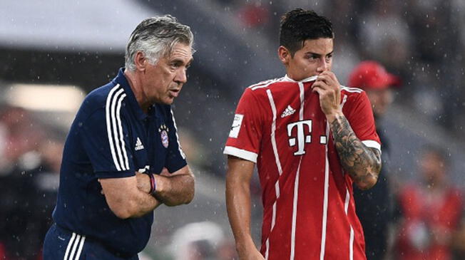 James Rodríguez no podrá jugar la Supercopa con el Bayern Múnich por una lesión en el muslo derecho. Foto: EFE