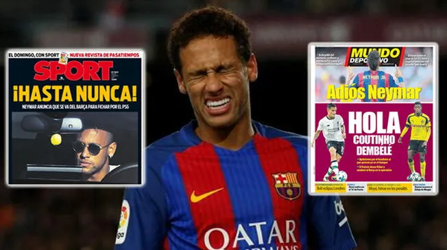 Prensa catalana dedica brutal portada a Neymar por irse de Barcelona al PSG
