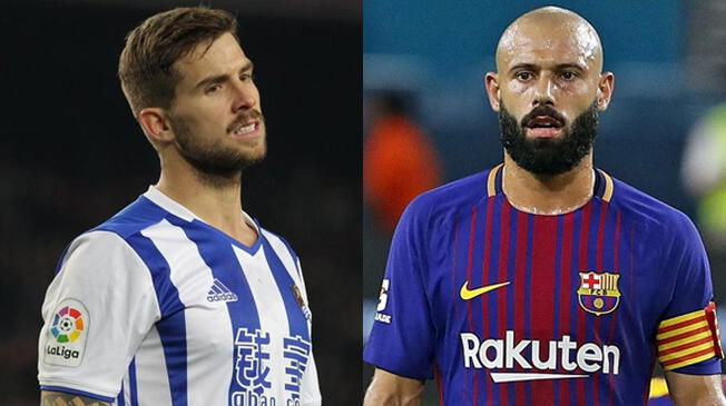 Iñigo Martínez y Javier Mascherano.