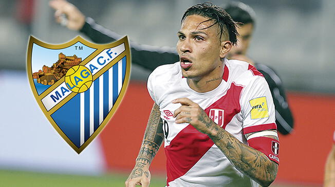 Paolo Guerrero es opción en el Málaga.