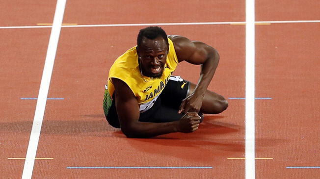 Usain Bolt se despide del Atletismo lesionado en la carrera de relevos de 4x100.