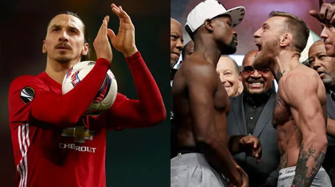 Zlatan Ibrahimovic apuesta a que Conor McGregor derrotará a Floyd Mayweather. Foto: Agencias