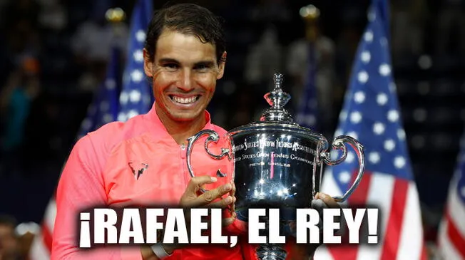 Rafael Nadal venció por 3 set a 0 a Kevin Anderson en la final del US Open 2017.