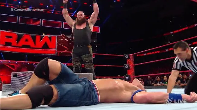 En WWE Raw, Braun Strowman destruyó a John Cena luego de masacrar a Brock Lesnar.