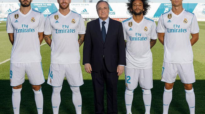 Benzema, Ramos, Florentino, marcelo y “CR7”, una imagen histórica.