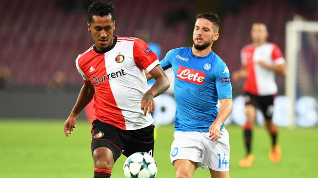 Feyenoord: Renato Tapia tuvo un mal debut en la Champions League