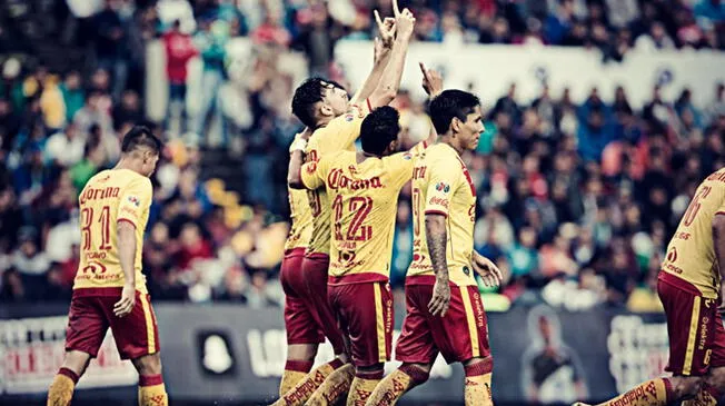 Diego Valdés celebra el 1-0 del Morelia ante Tijuana.