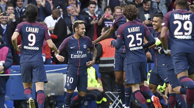 PSG vs. Bordeaux: Neymar celebra su gol 
