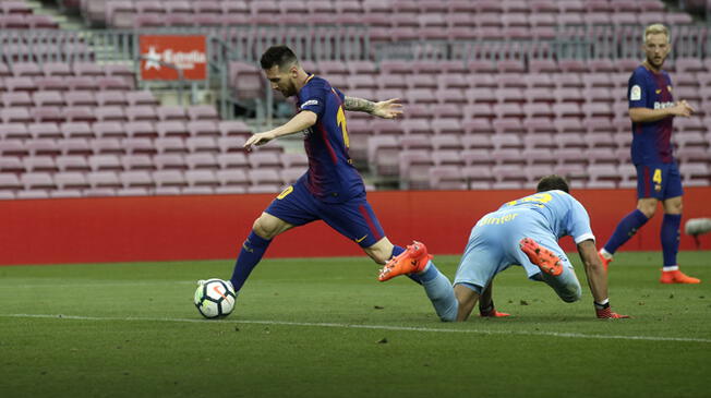 Leo Messi exhibió su show al Camp Nou que no tuvo hinchas del Barcelona