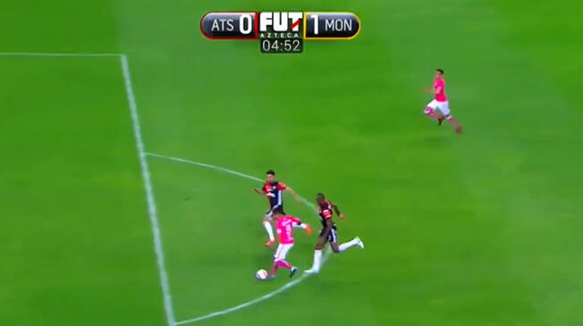 En el Morelia vs. Atlas, Raúl Ruidíaz dio un gran pase-gol en la Liga MX.