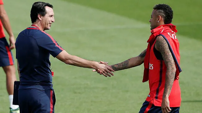 Neymar y Unai Emery rompieron relaciones, según lo que informan medios franceses. Foto: EFE
