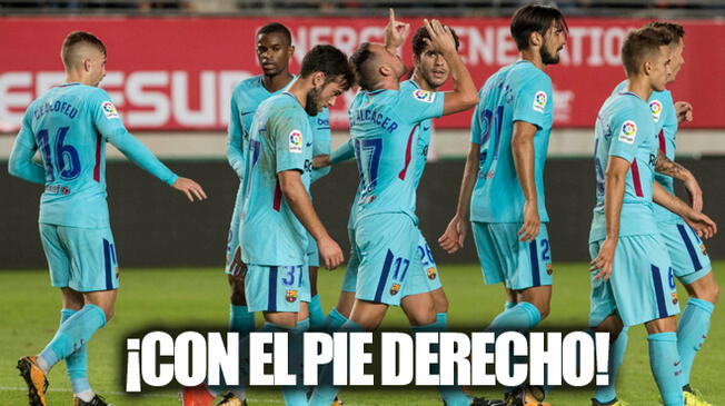 Barcelona derrotó 3-0 a Real Murcia en el primer partido de la Copa del Rey.