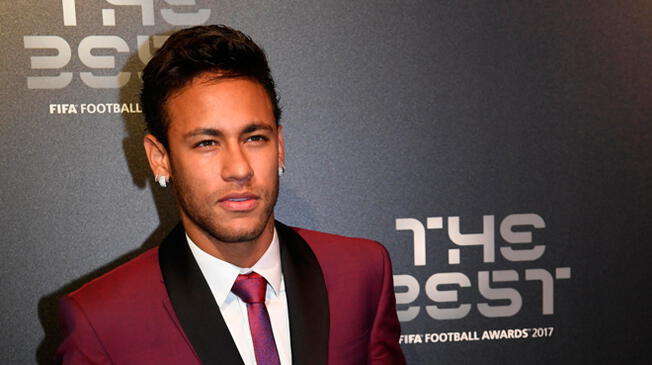 Neymar en la gala de los premios "The Best" de la FIFA.