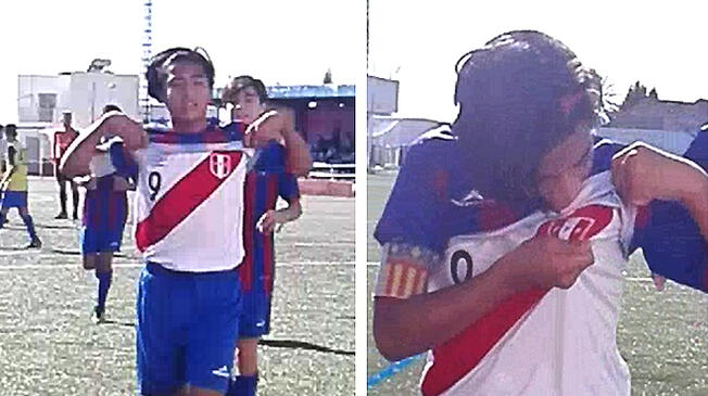 Paolo Guerrero y el homenaje que le dedicó un juvenil peruano del Levante de España