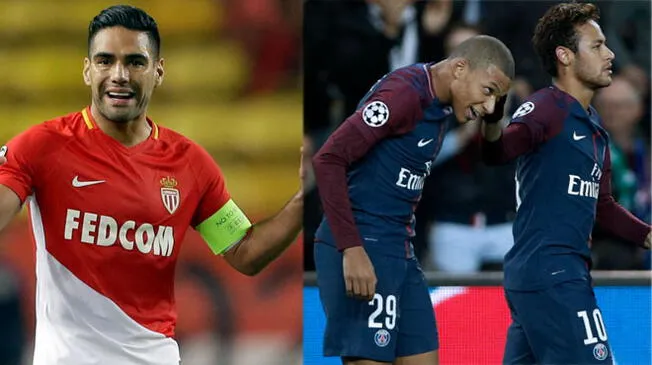 Mónaco vs. PSG EN VIVO ONLINE: Falcao se enfrenta a Neymar, Cavani y Mbappé por la Ligue 1