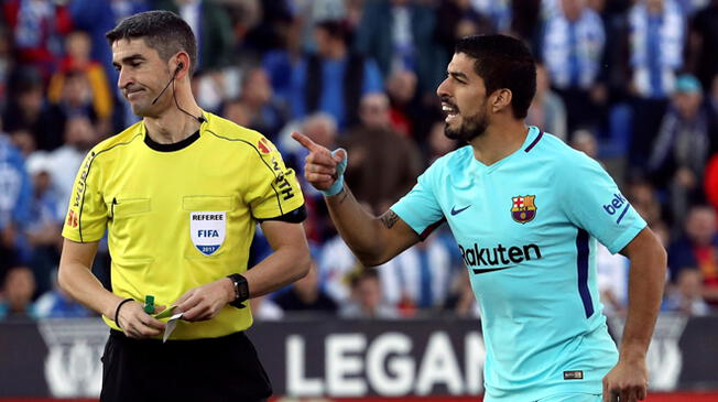 Barcelona: Luis Suárez podría ser sancionado de oficio por sus palabras al asistente del partido ante Valencia