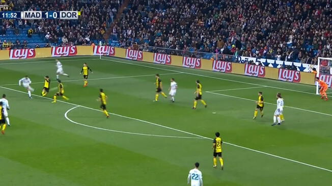 En el Real Madrid vs. Borussia Dortmund, Cristiano Ronaldo metió un golazo en la Champions League.