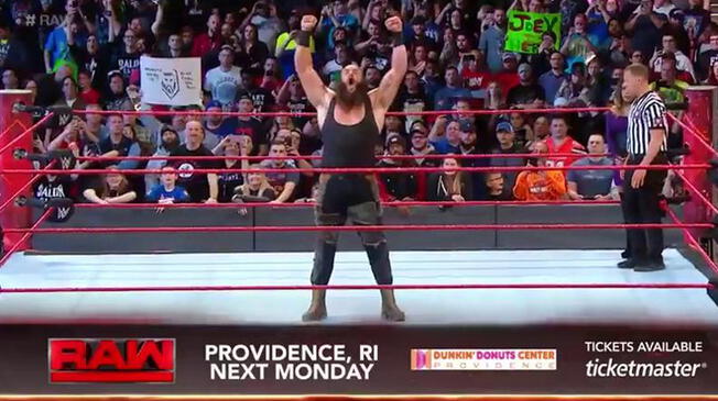 En WWE Raw, Braun Strowman venció a Kane Endemoniado.