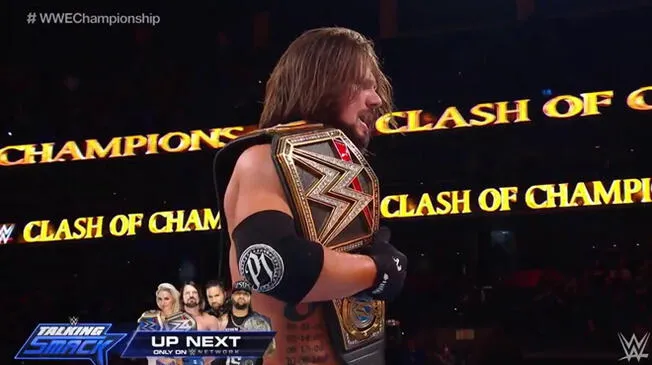AJ Styles cerró el evento de Clash of Champions 2017 campeón mundial de la WWE.