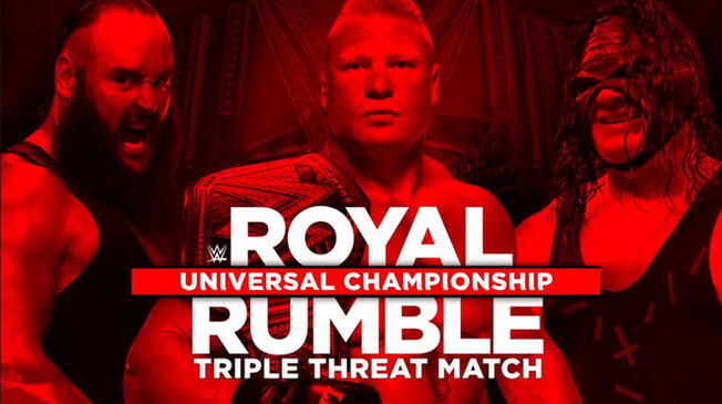 Brock Lesnar peleará con Braun Strowman y Kane en Royal Rumble 2018.