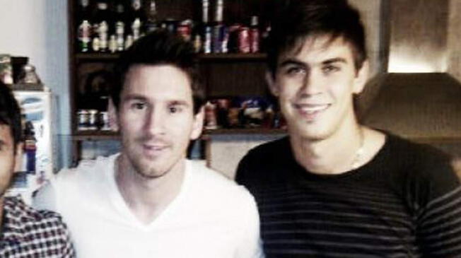 Lionel Messi y Emanuel Biancucchi.