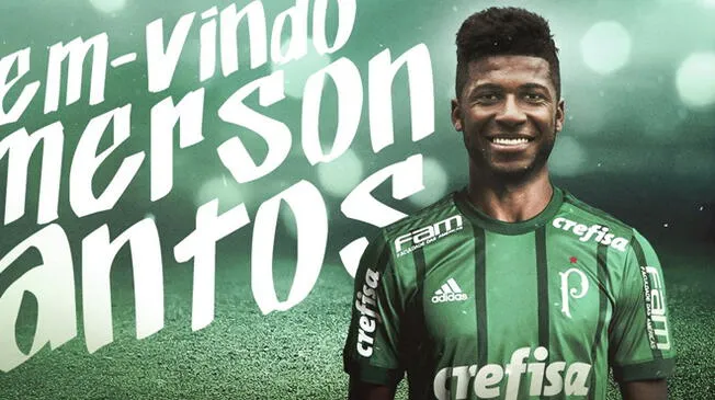 Emerson Santos, flamante refuerzo del Palmeiras.