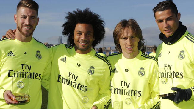 Ramos, Marcelo, Modric y 'CR7' son la columna vertebral del Real Madrid.