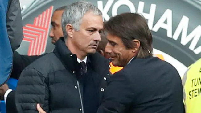 Los ataques entre Antonio Conte y José Mourinho no cesan en la Premier League. Foto: AP
