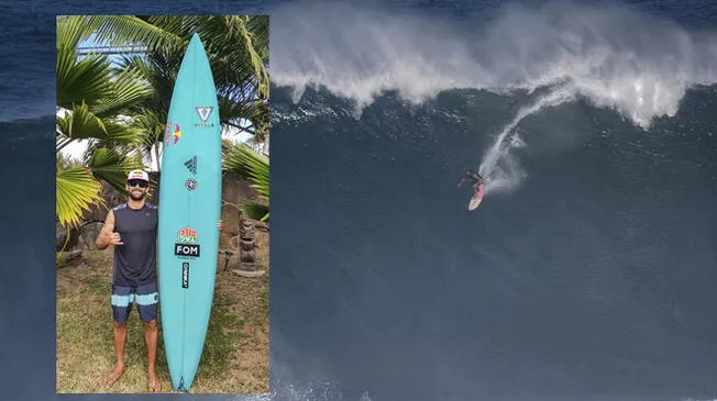 Gabriel Villarán está en Maui corriendo olas monstruosas