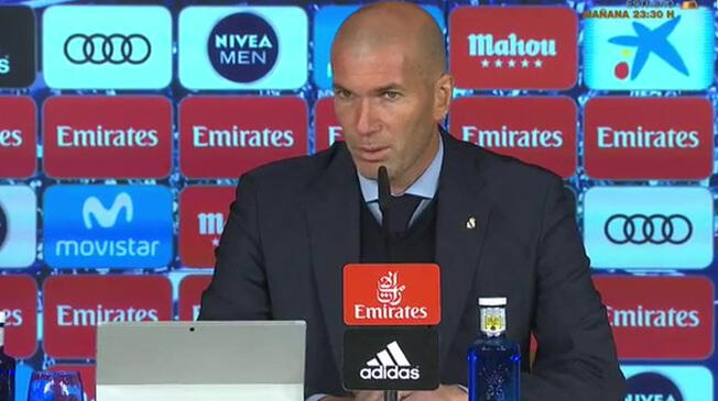 Zinedine Zidane, durante rueda de prensa.