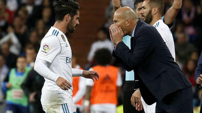 Zidane aseguró que Isco seguirá en el Real Madrid. Foto: AP
